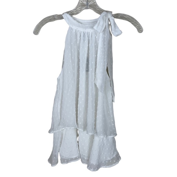 Express White Ruffled Tiered Top - Picture 2 of 9